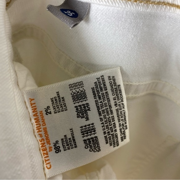 Citizens of Humanity Thompson White denim jeans | size 25 - Picture 6 of 6